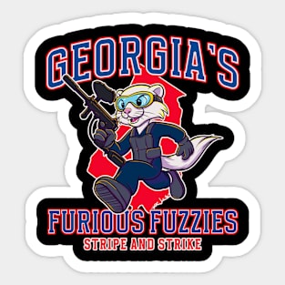 Paintball Georgia Ermine Sticker